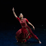 Navia Natarajan performs Bharatnatyam at the Erasing Borders Dance Festival in New York City. Sep. 24, 2023. Ailey Citigroup Theater, Manhattan, NY. Photo/Vandana Saras