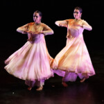 Sonali Loomba (left) and Nidhika Loomba perform Kathak at Erasing Borders Dance Festival in New York City. Sep. 24, 2023. Ailey Citigroup Theater, Manhattan, NY. Photo/Vandana Saras